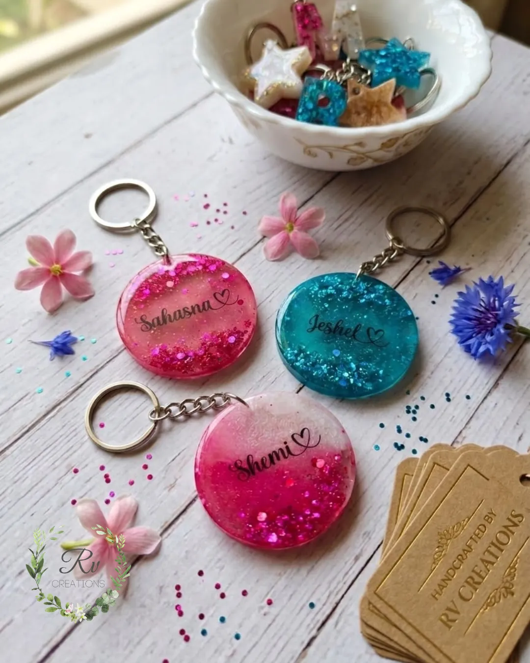 Resin Keytags (round shape)